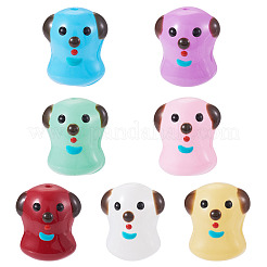 7 Stück 7 Farben handgefertigte Bunte Malerei-Emaille-Perlen&nbsp;LAMP-TA0001-76
