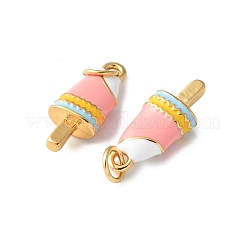 Anhänger aus Messing mit Emaille-Beschichtung für Eisregale&nbsp;KK-Q804-01G-01