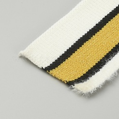 Tejido canalé 95% algodón y 5% fibra elástica para puños&nbsp;FIND-WH0136-03B