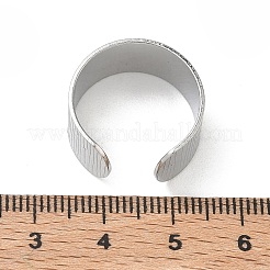 Offene Manschettenringe aus Edelstahl 304&nbsp;RJEW-D357-02P