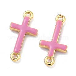 Ciondoli con connettori a croce in ottone smaltato e religioso&nbsp;KK-D229-07G-04