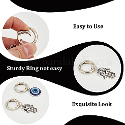 4 stücke 2 arten bösen blick & hamsa hand legierung schuh charme&nbsp;AJEW-CP0006-42