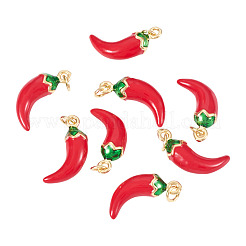 8 pièces pendentifs en laiton émaillé&nbsp;KK-TA0002-55