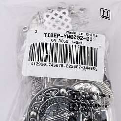 100 pièces 100 styles breloques en alliage de style tibétain&nbsp;TIBEP-YW0002-01