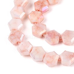Brins de perles de verre électrolytiques anti-ternissement&nbsp;GLAA-T028-6mm-02I