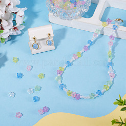 100pcs perles acryliques transparentes&nbsp;TACR-TADJ0001-04