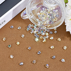 140 pièces 7 couleurs galvanoplastie perles de verre&nbsp;EGLA-HY0001-17B