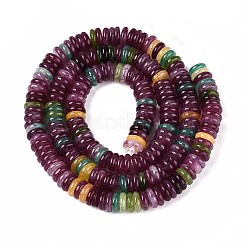 Chapelets de perles en jade blanc naturel teinté&nbsp;G-T142-6mm-05A