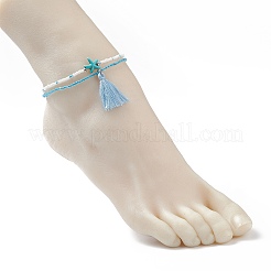 Ensemble de bracelets de cheville en verre&nbsp;AJEW-AN00508