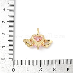 Pendentifs en laiton zircon cubique transparent&nbsp;KK-R213-20G