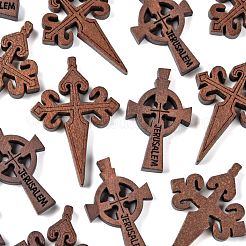40pcs 2 Stil Holzanhänger&nbsp;WOOD-LS0001-17