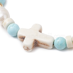 Aus Nylonfäden geflochtene Perlenarmbänder für Damen&nbsp;BJEW-JB11357