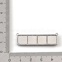 Dijes de conector de circonio cúbico transparente con micro pavé de latón&nbsp;CU-CBA30E8-01P-B03