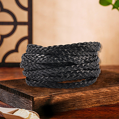 Cordón trenzado de cuero pu de 5 capas de 3 m&nbsp;LC-GF0001-12D