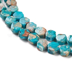 Fili di perle di diaspro imperiale sintetico&nbsp;G-K336-03A