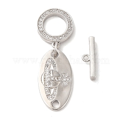 Fermagli a ginocchiera in zircone chiaro micro pavè di ottone&nbsp;KK-M243-11P