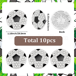 10 cabochon di strass in lega di palline sportive&nbsp;FIND-SC0023-42