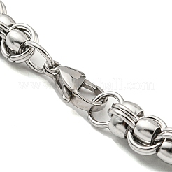 Anlaufgeschützte Königskettenarmbänder aus 304er Edelstahl&nbsp;BJEW-C042-08P