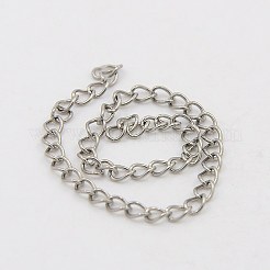 Catene ritorte in acciaio inox 304 anti-ossidazione catene a maglie&nbsp;CHS-K001-24-2.5mm
