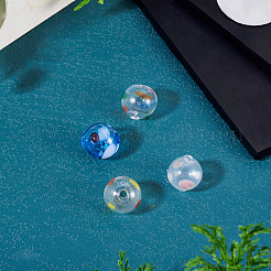 4pcs 4 Farben transparente Glasperlen&nbsp;GLAA-TA0003-98