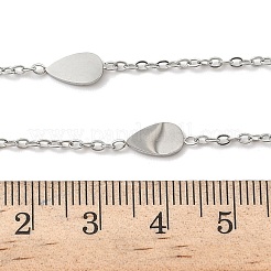 Collares de cadena de eslabones de acero inoxidable 304 para mujeres y hombres.&nbsp;NJEW-K292-01J-P