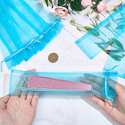 100 Organza-Kordelzugbeutel für chinesische Fächer&nbsp;OP-GF0001-02A