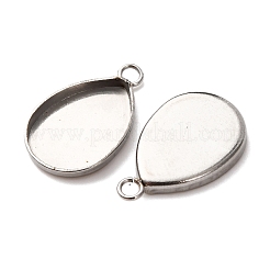 Cabochon-Fassungen für Anhänger aus Edelstahl 304&nbsp;STAS-D379-08A-P