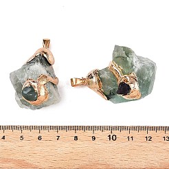 Rohe raue natürliche grüne Fluorit-Anhänger&nbsp;G-T138-175A