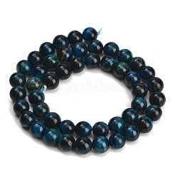 Brins de perles en œil de tigre naturel de qualité ab&nbsp;G-F591-18-8mm-02