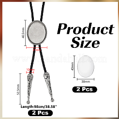 DIY Blanko Bollo Krawattenschnallen-Sets&nbsp;HJEW-HY00139