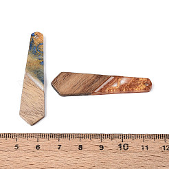 Colgantes de resina opaca y madera de nogal&nbsp;RESI-T060-57M-1