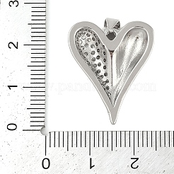 Pendentifs en laiton zircon cubique transparent&nbsp;KK-S392-02P