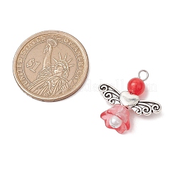 Pendentifs en perles de verre nacrées&nbsp;PALLOY-JF03205-02