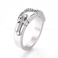 Fingerringe aus Edelstahl 304&nbsp;RJEW-D073-26-AS