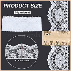 50 yarda de cintas de encaje de poliéster&nbsp;SRIB-PH0001-53C
