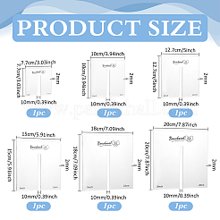 6 Stück Acryl-Vorlagen-Set zur Herstellung von Schleifen&nbsp;DIY-BC0016-96