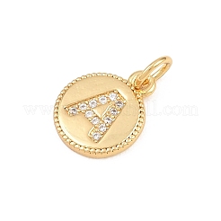 Ciondoli in ottone zirconi chiari micro pavé&nbsp;CU-CBA56CE-12G