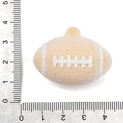 Silikonanhänger mit Sportmotiven aus beflocktem Material&nbsp;SIL-C012-02B-01