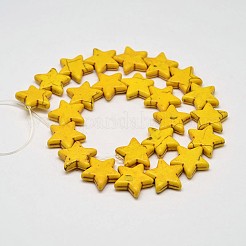 Tinti turchese sintetico fili di perle&nbsp;G-M144-06-D