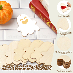 Set di ciondoli in mdf vuoti non finiti per la pittura artistica&nbsp;WOOD-WH20008-13A