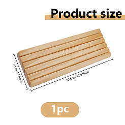 Espositori in legno con fessura sul retro inclinato per foto&nbsp;ODIS-WH0038-249