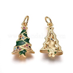 Pendentifs en laiton avec zircone cubique&nbsp;X-ZIRC-I028-02G