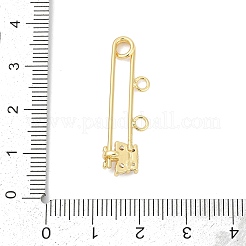 Messing-Mikro pflastern Zirkonia Brosche Zubehör&nbsp;KK-H203-10G