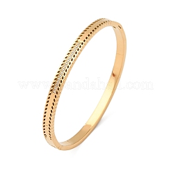 Brazaletes con bisagras de circonita cúbica micropavé de acero inoxidable 304 para mujer&nbsp;BJEW-Z146-04G