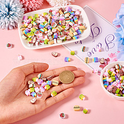 80 g handgefertigte Perlen aus Polymer-Ton&nbsp;CLAY-TA0001-63