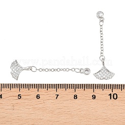 Messing micro pave klare zirkonia anhänger&nbsp;KK-H257-02P