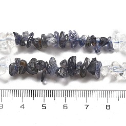 Stränge aus natürlichen Quarzkristall- und Iolithperlen&nbsp;G-L610-A30-01