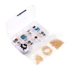 DIY kits de fabricación de pendientes colgantes con tema de cielo estrellado&nbsp;DIY-FS0001-49