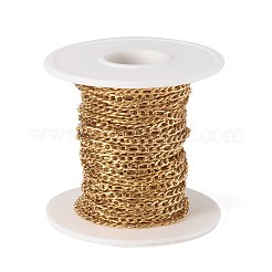 Placcatura ionica (ip) catene figaro in acciaio inossidabile 304&nbsp;CHS-H007-30G