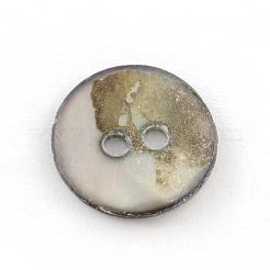 2-Loch-Flachrund Meer Shell-Tasten&nbsp;SSHEL-Q295-05